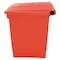 Rubbermaid Commercial 8 gal. Square Trash Can FG614300RED - alternate 7